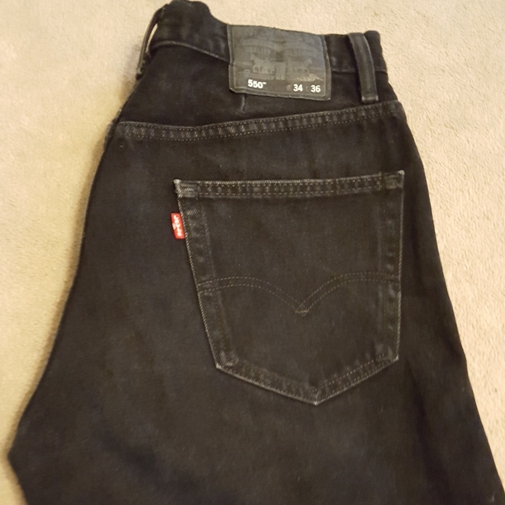 Men's Levi's 550 black jeans
